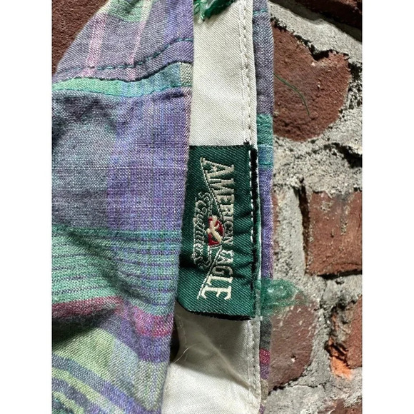 Vintage American Eagle Plaid hat - Picture 7 of 9